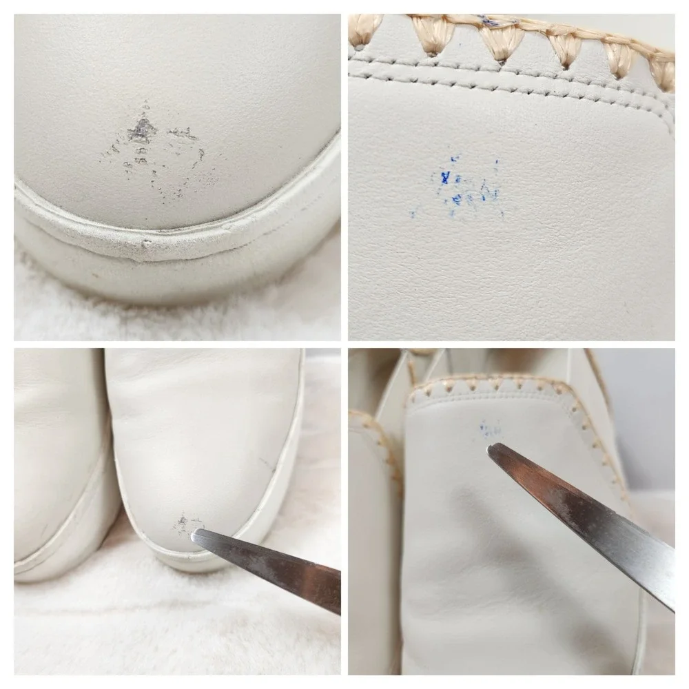 Vince Womens Warren Platform Slip On Sneakers White Leather Size‎ 9M EUR 40